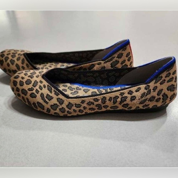 Rothy's Shoes - RARE Rothy's Rothys The Flat Leopard Print Ballet Flat ,Retired , Women’s SZ 7
